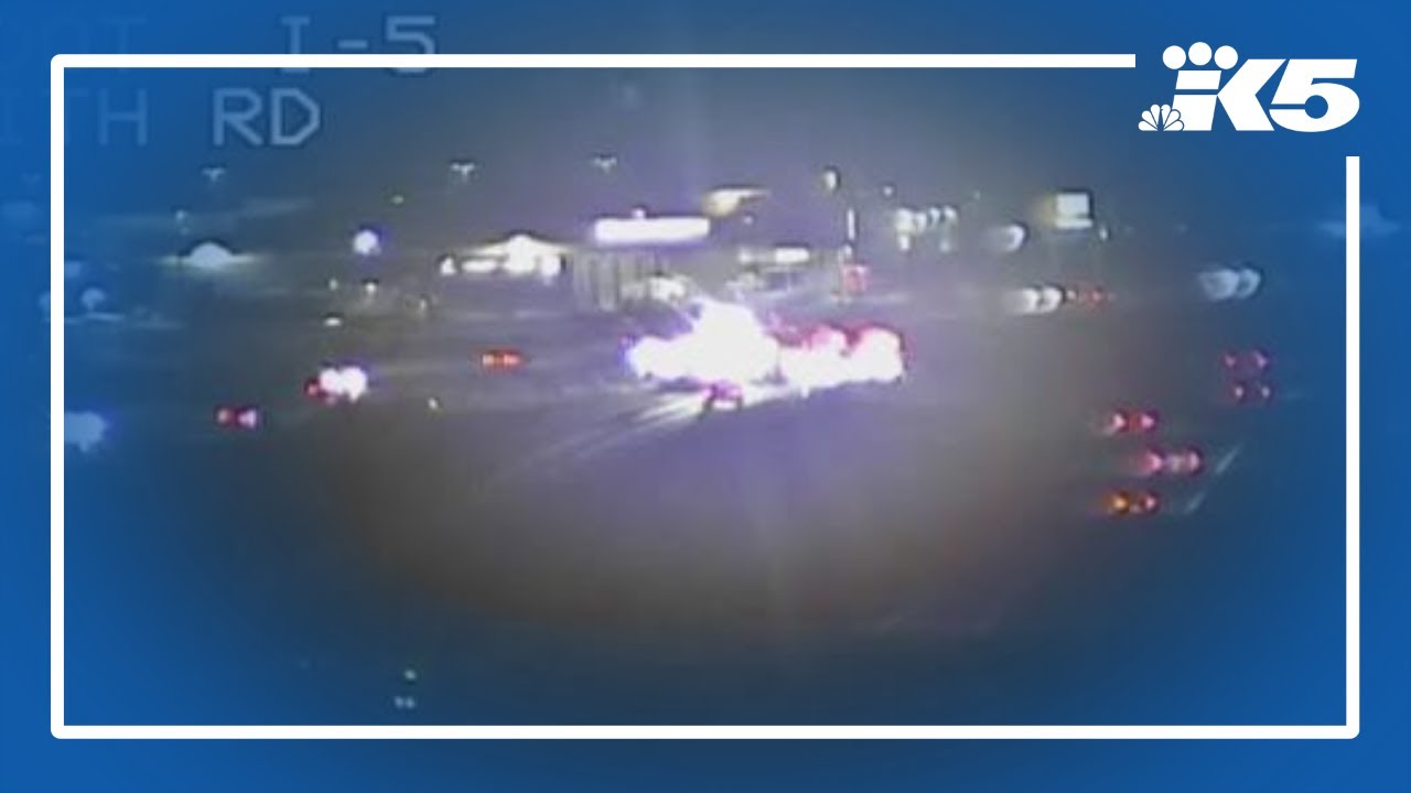 Deadly crash blocks all lanes of SB I-5 near Ferndale