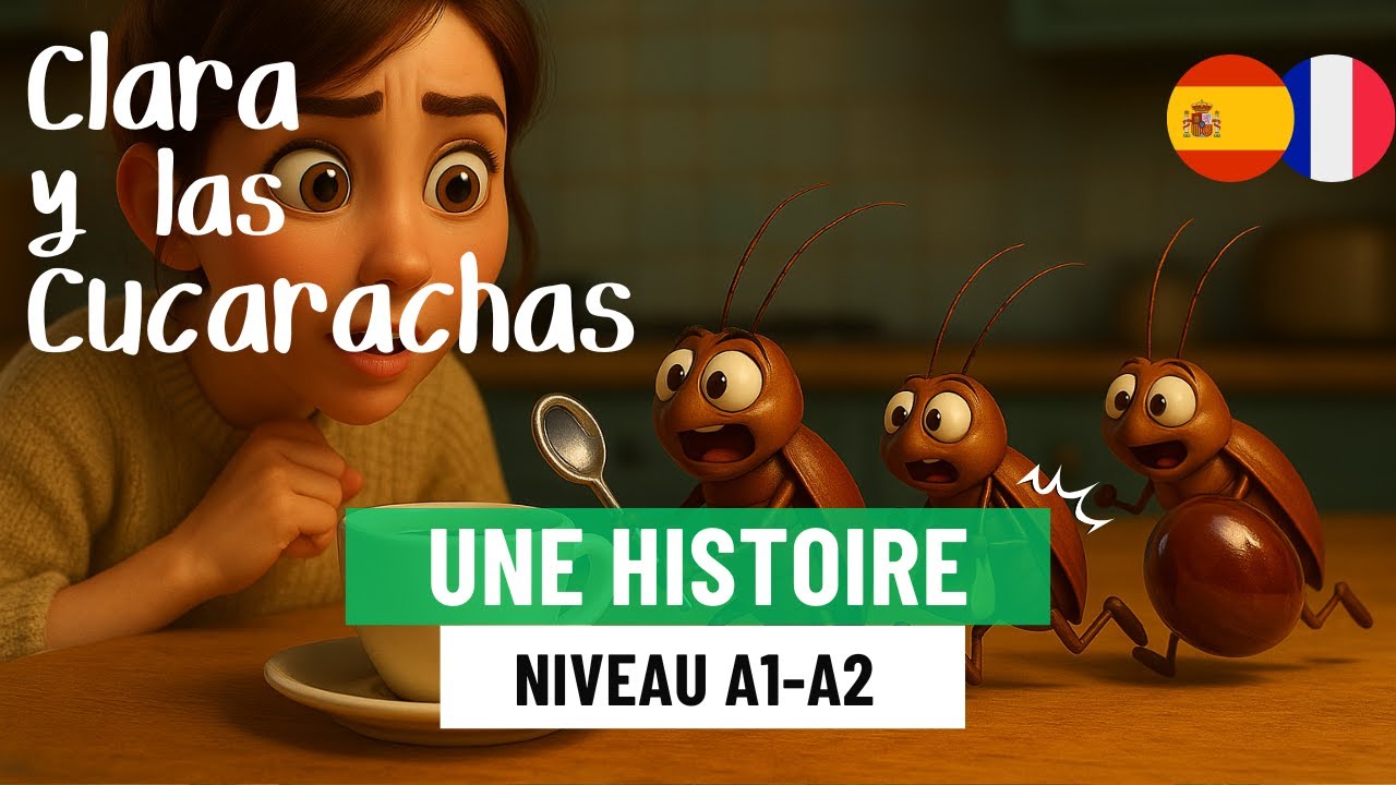Apprends l’espagnol avec une histoire pour débutant | Clara et les cafards (A1/A2)