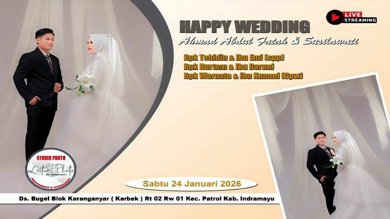 🟢LIVE. WEDDING AHMAD & SUSI #BUGEL