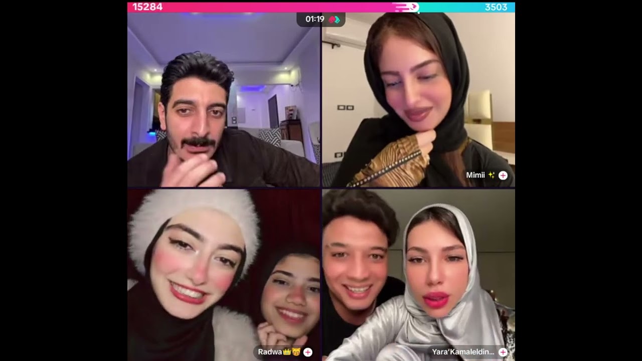 شاكر محظور دلوقتي في أجمل كيست رباعي مع رضوى و يارا ميمي اضحك من القلب بث 19\3