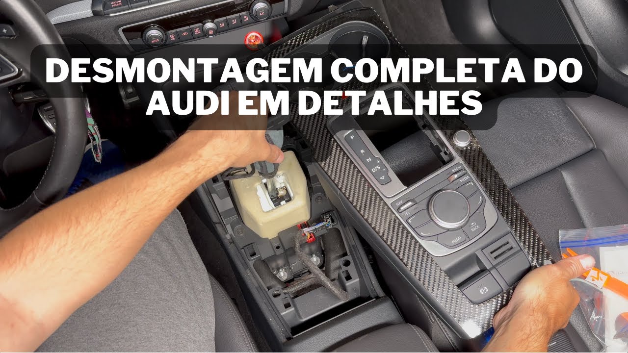 Tutorial de desmontagem console central Audi A3 8V 2016  - Auto hold