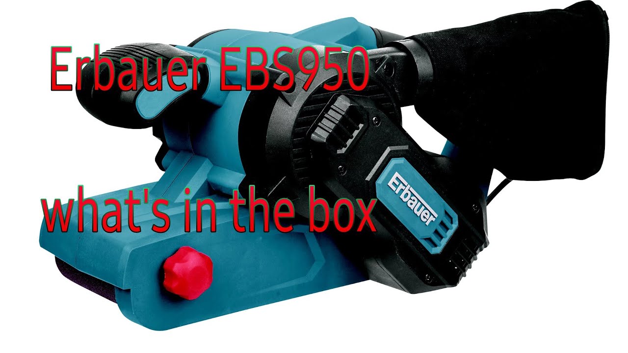 Erbauer EBS950 Unboxing video and review of 950watt belt sander