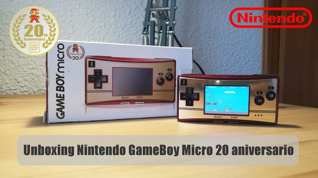 Unboxing GameBoy Micro 20 Aniversario
