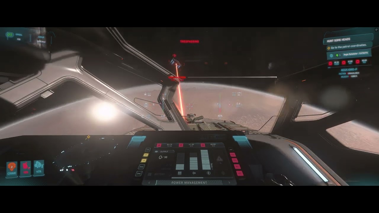 IDRIS laser vs. railgun, 20 minutes of tedium