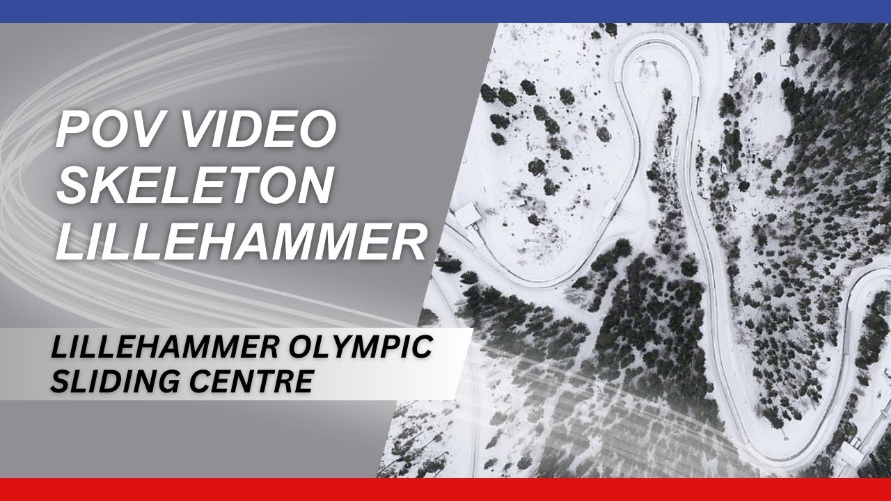 POV Skeleton point of view in Lillehammer driven by Maya Pedersen