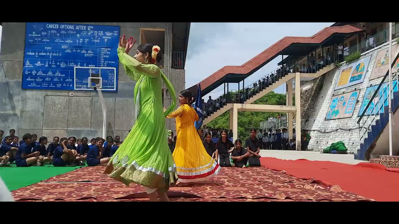 Zumba dance by Harshita and Sakshi jnv solan during regional meet kabaddi