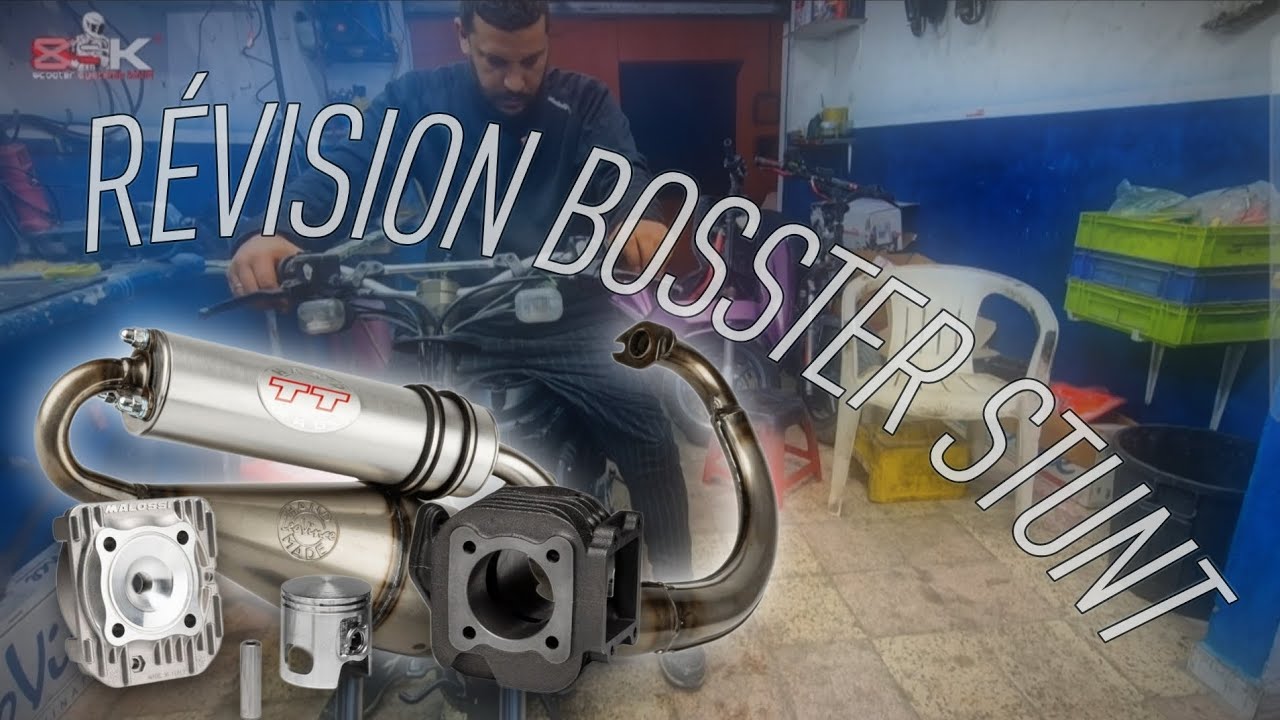 RÉVISION COMPLÈTE BOSSTER STUNT 70CC MALOSSI ☠️☢️