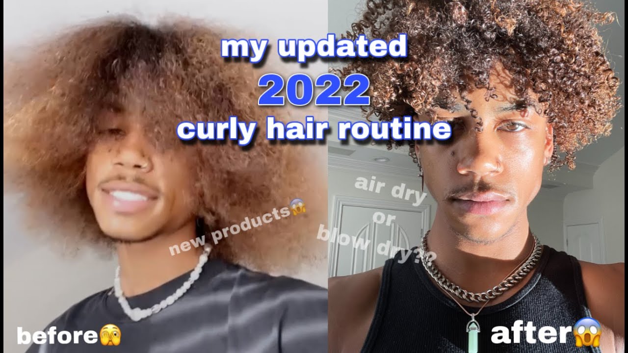 updated 2022 curly hair routine😎 (USING NEW PRODUCTS 🫣) | Derrickjasonn