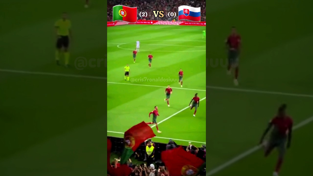 Ronaldo goals today vs Slovakia (14/10/23) 🇵🇹🐐🎯  #ronaldo