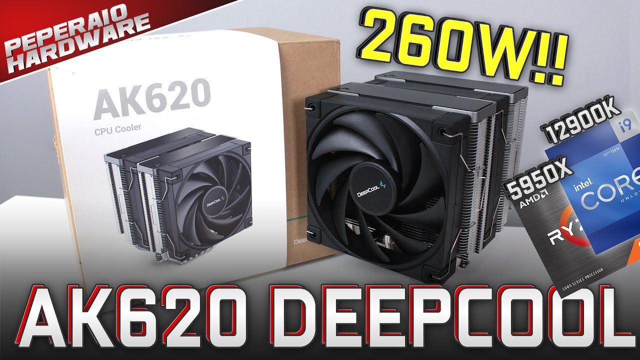 Aircooler GIGANTE aguenta um RYZEN 9 e CORE I9?... Teste Deepcool AK620