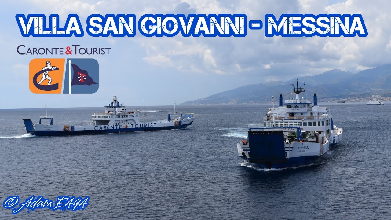 IN TRAGHETTO DA VILLA SAN GIOVANNI A MESSINA! | CARONTE TOURIST🛳️