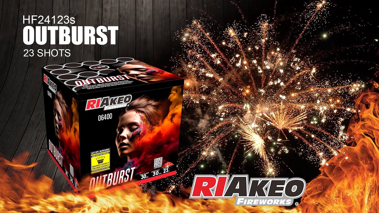 OUTBURST HF24123S 30mm | RIAKEO FIREWORKS&nbsp;#firework&nbsp;#pyro&nbsp;#riakeo