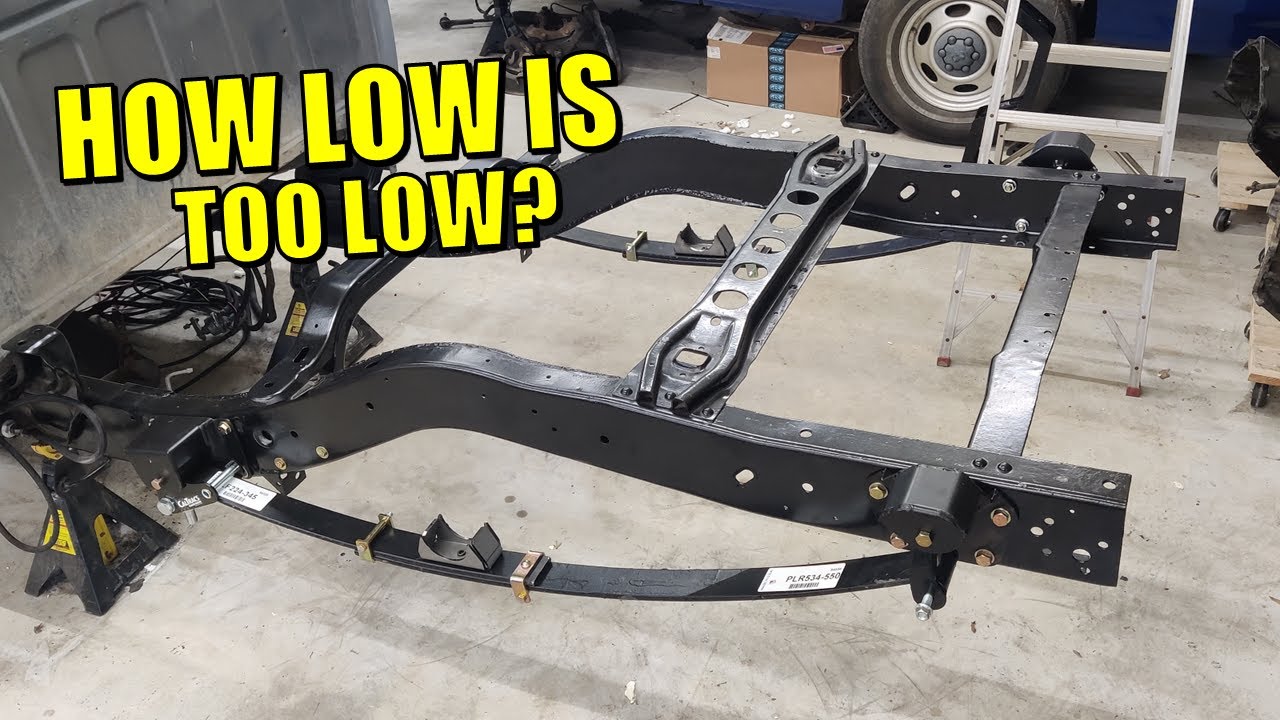Calvert Racing Split Mono Leafsprings and Belltech Lowering Hangers installed on LS Swapped Dakota!