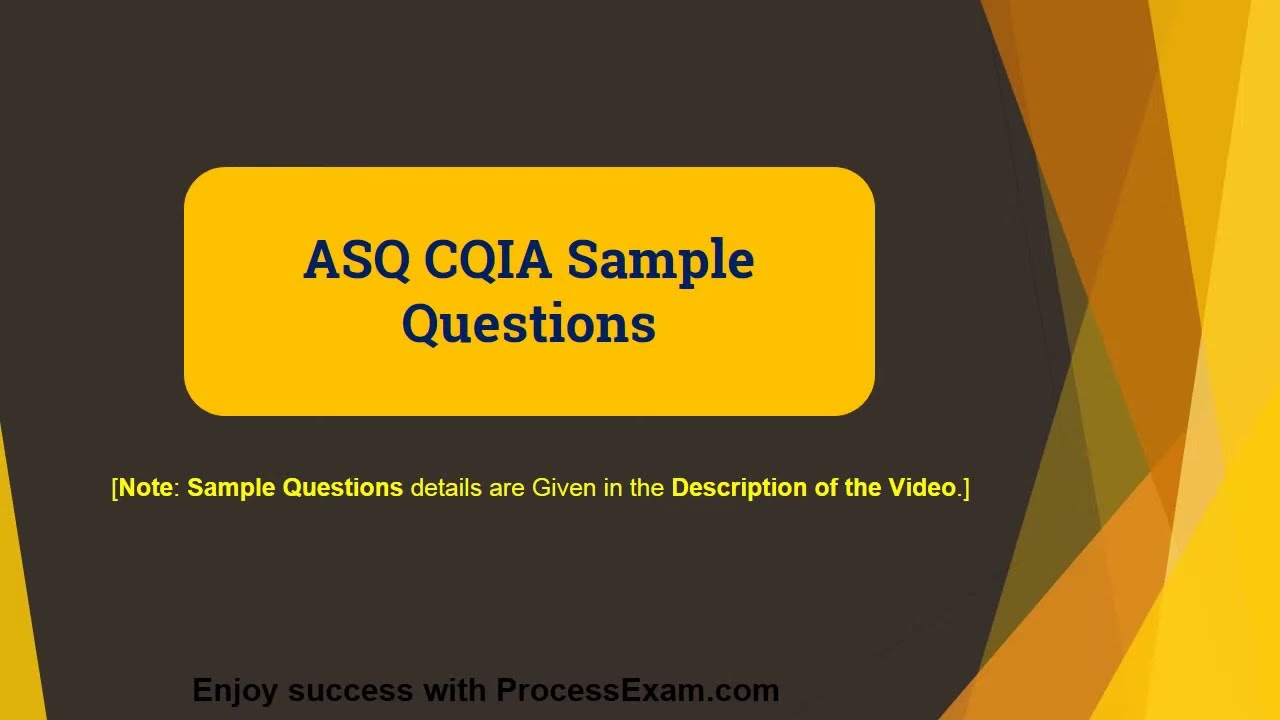How to Prepare for ASQ Quality Improvement Associate (CQIA) Certification exam
