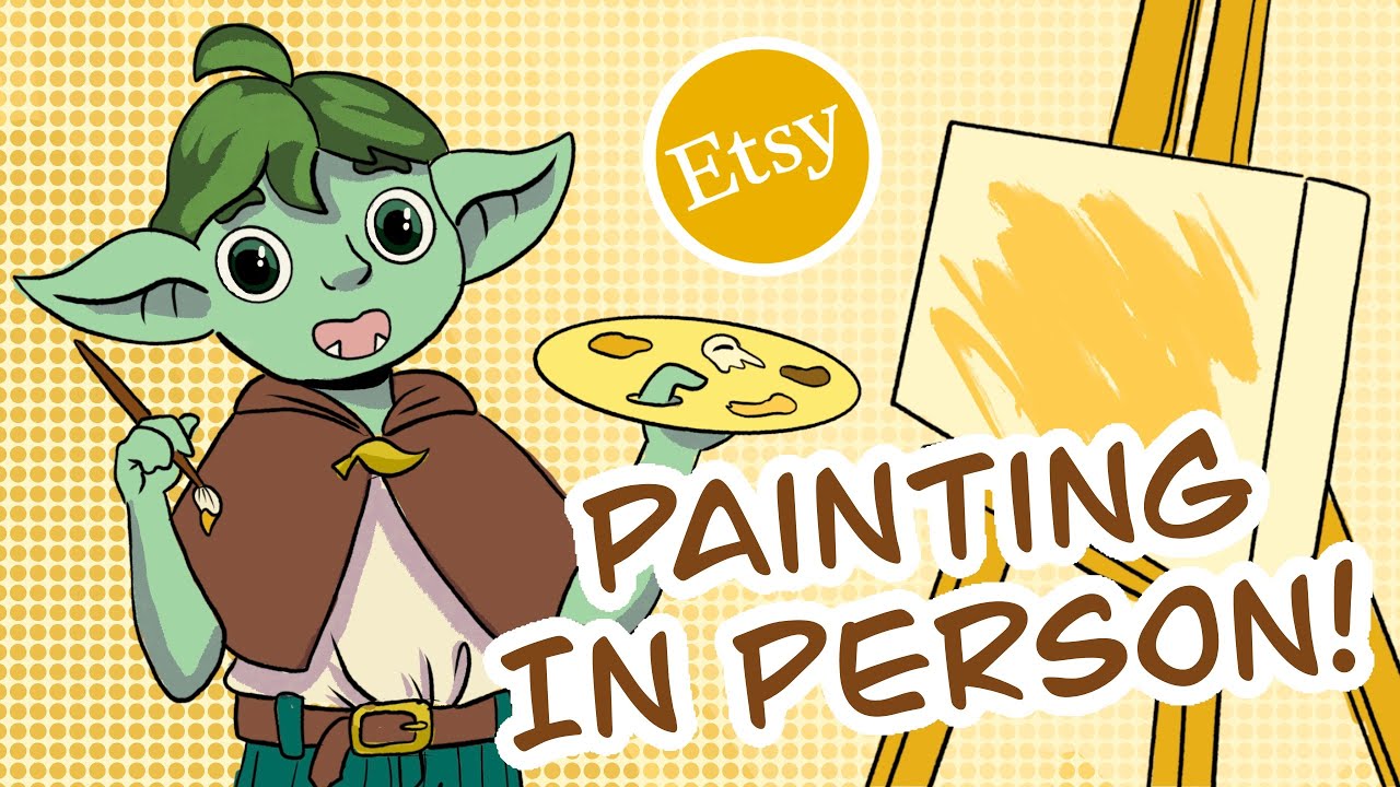 Paint with me! // Preparing for Etsy