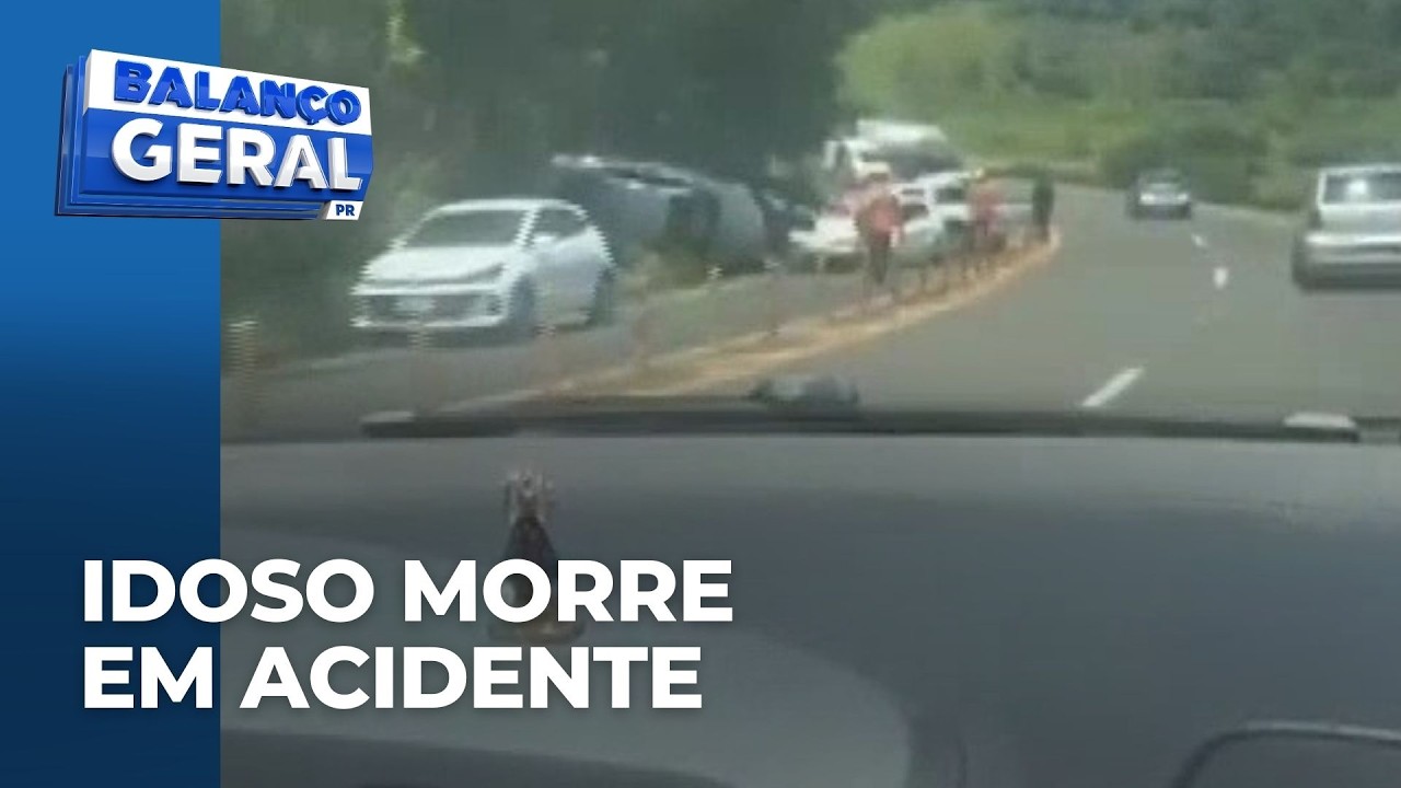 Idoso morre em acidente na PR-445 entre Londrina e Tamarana