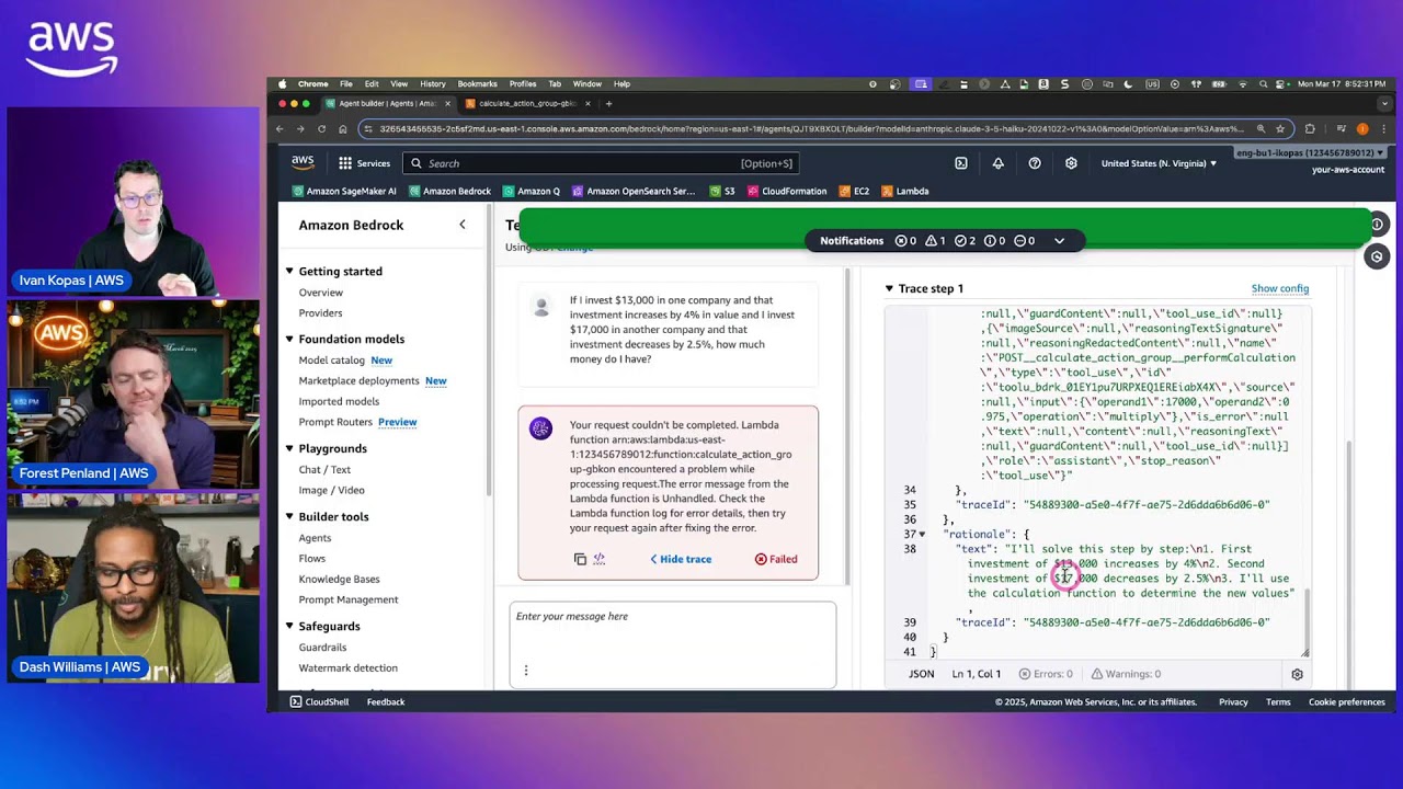 Deep Dive with AWS! Amazon Bedrock - AI Agents | S1 E3 | Implementing agents