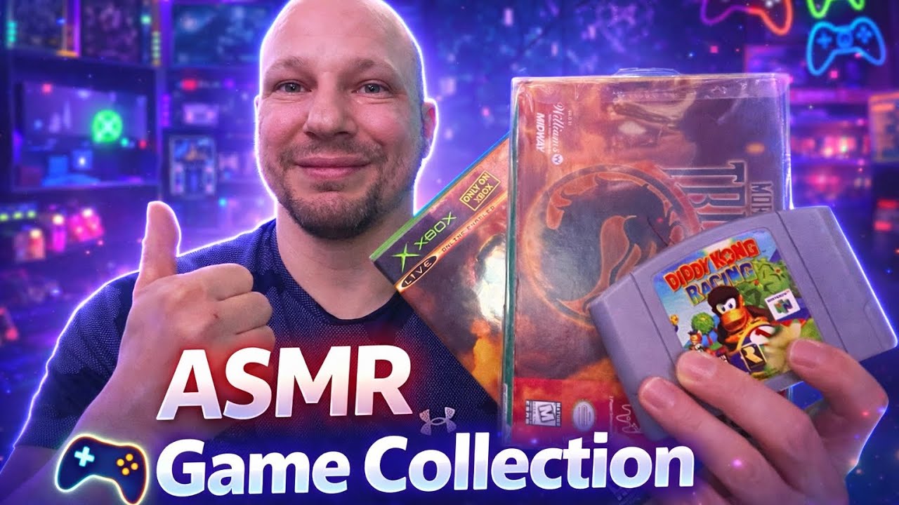 ASMR Tapping on Classic Game Cases 🎮 The Sounds Are Pure Nostalgia