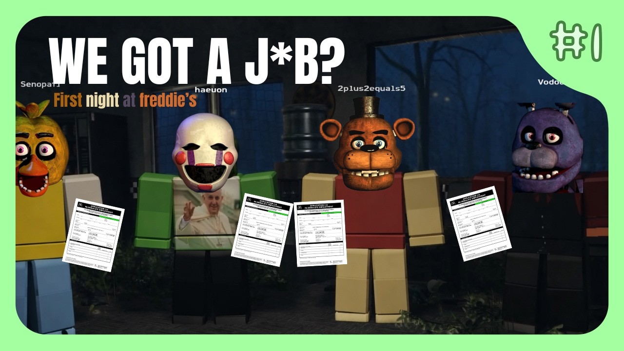 OUR FIRST J*B - Roblox FNAF: Eternal Nights | Episode 1