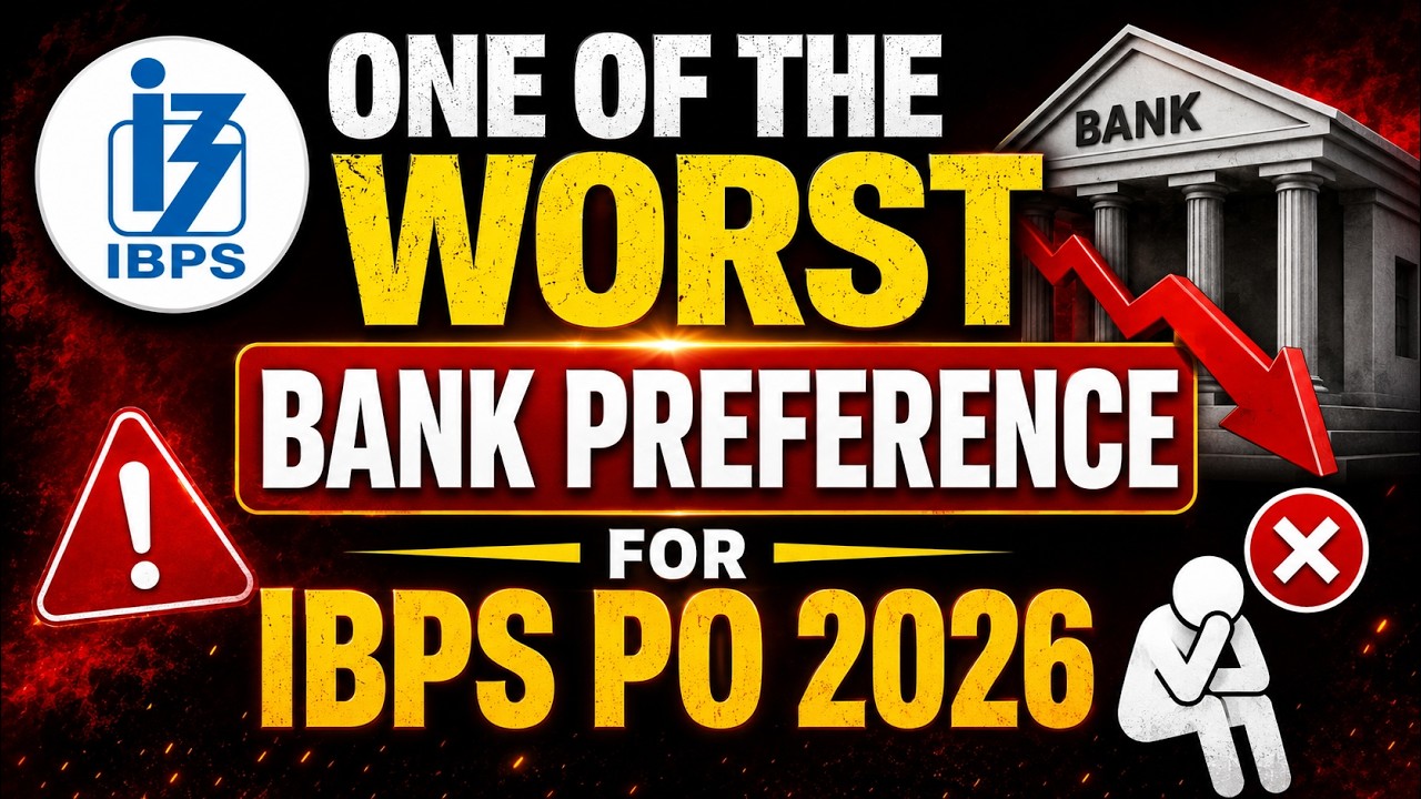 🔥 The Worst Bank Preference for IBPS PO 2026 😱