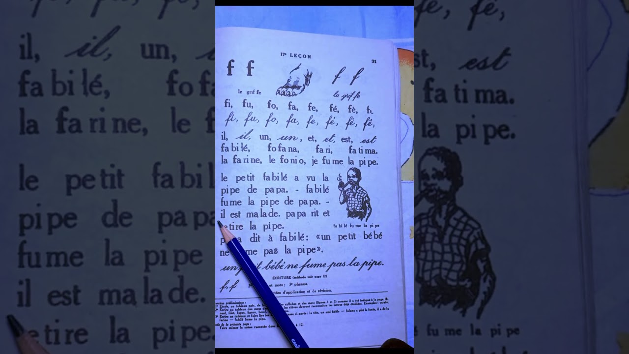 Apprendre à lire et écrire f