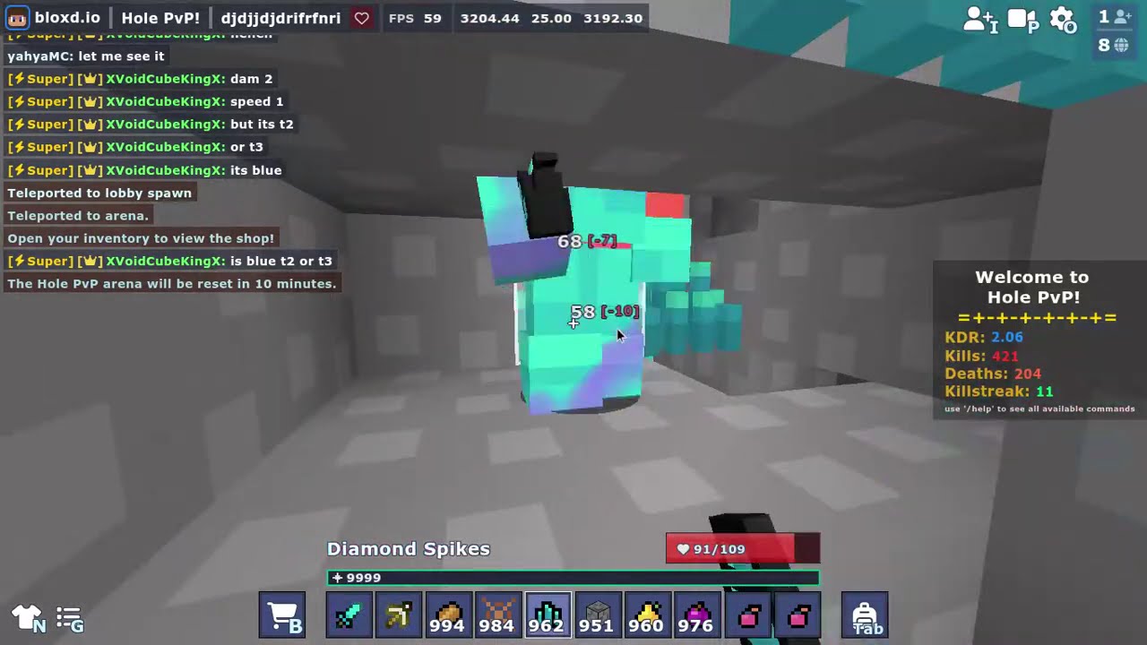 Day 3: Absolutely destroying my friends in 2v1 using Tier 3 sword!🤡