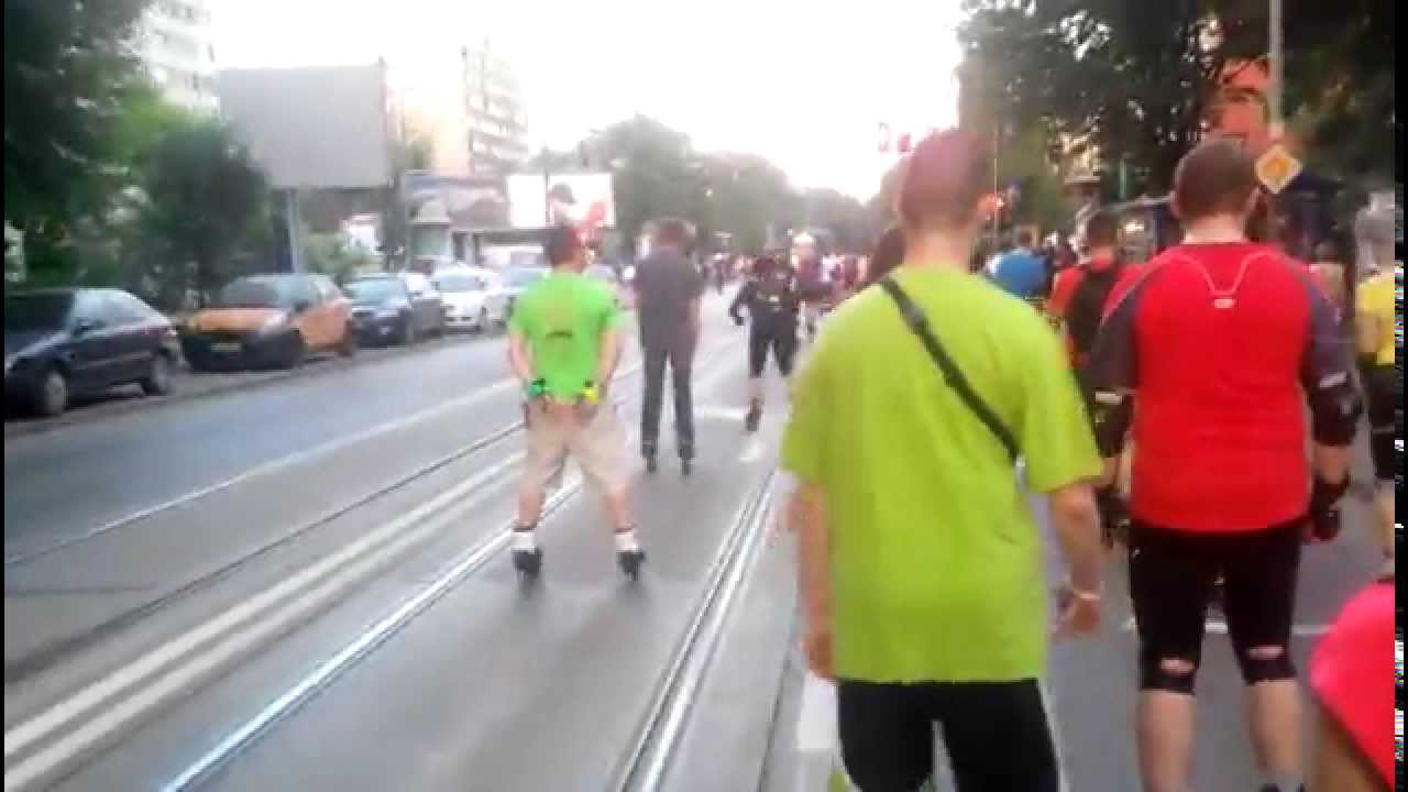 Nocy przejazd na rolkach - Krak&oacute;w 12.06.2014  - 1080p