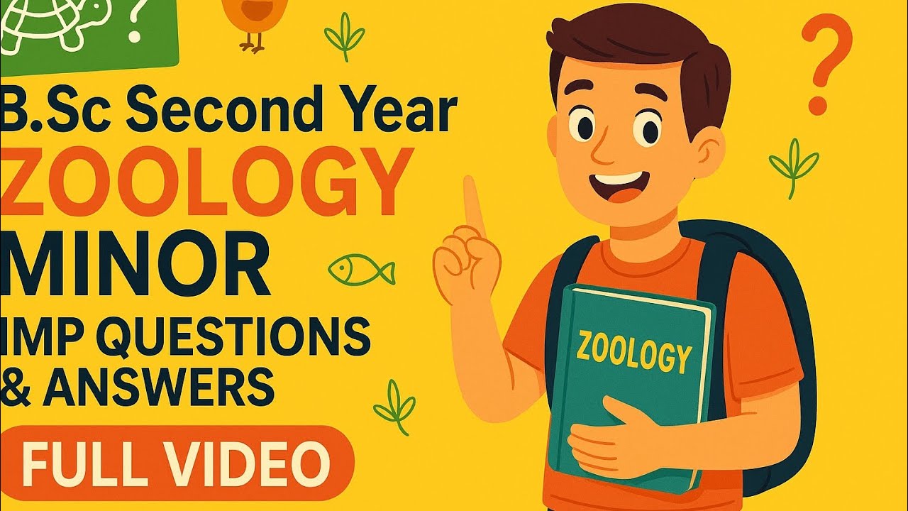 #exam #B.Sc 2nd year Zoology Minor imp questions and answers 📚#like and subscribe my channel 📖