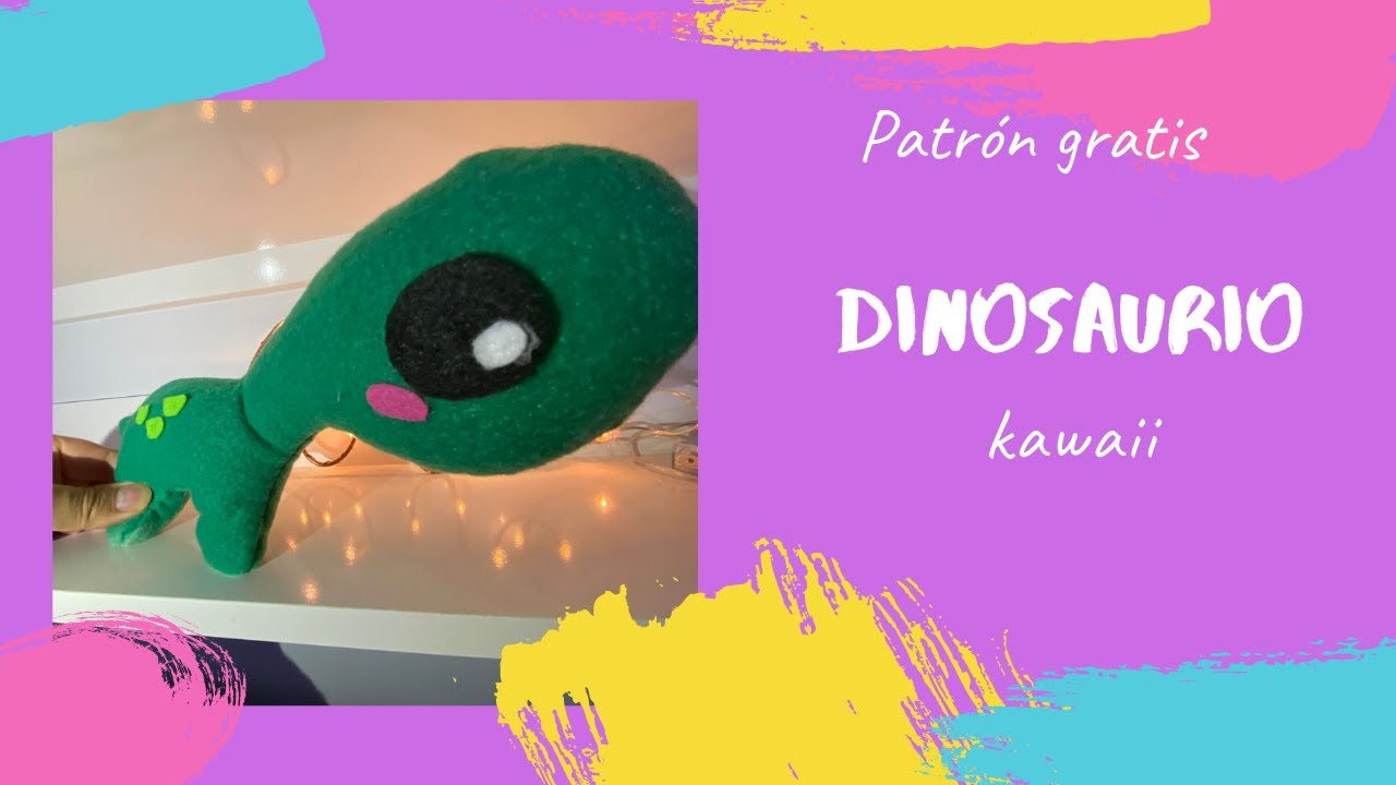 DIY dinosaurio manualidad | kawaii dinosaurios | coser principiantes
