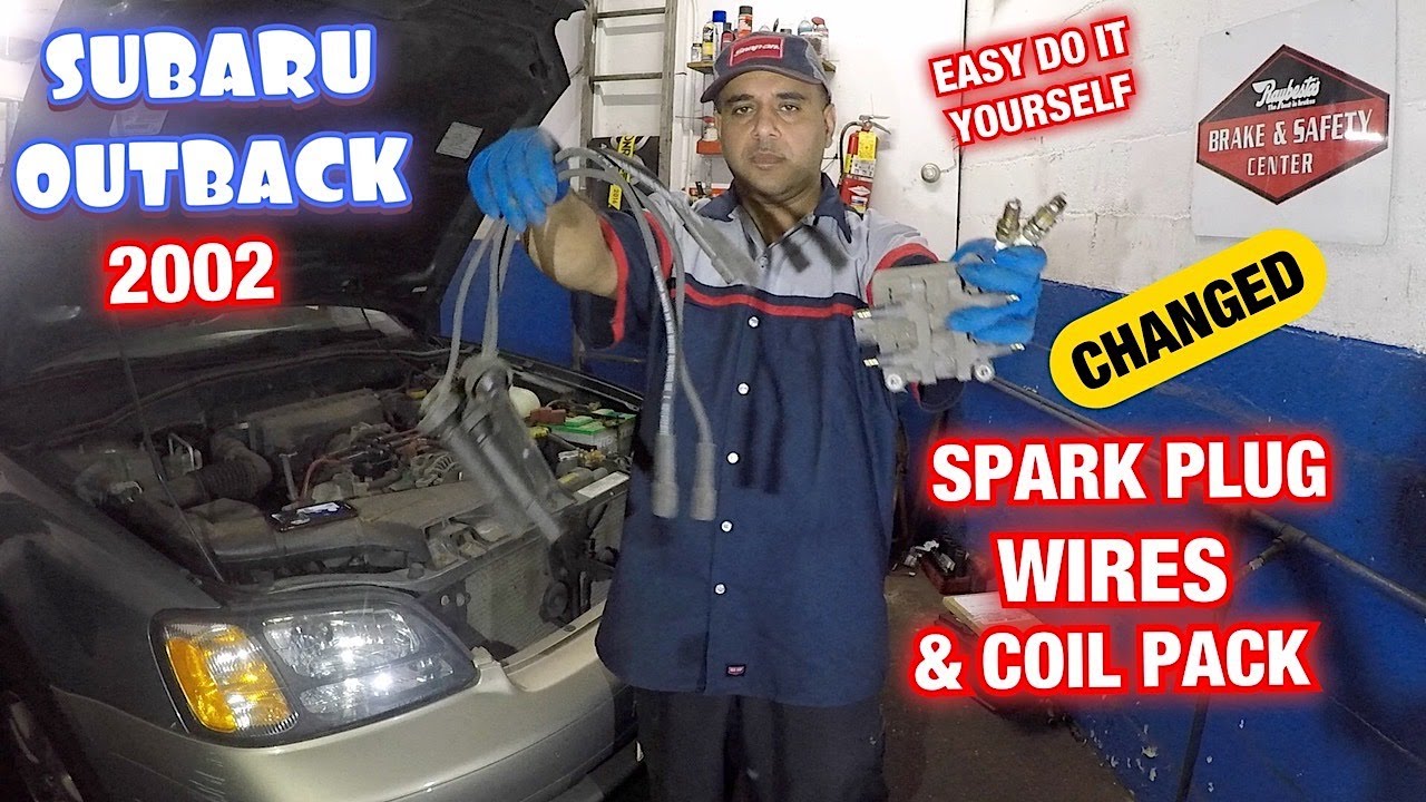2002 Subaru Outback Spark plugs Wire and Ignition coil Easy Simple Engine TuneUP