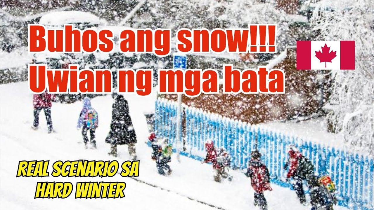 Reality ng snow para sa mga bata| Move to Canada | Philippines to Canada | Vamos Canada