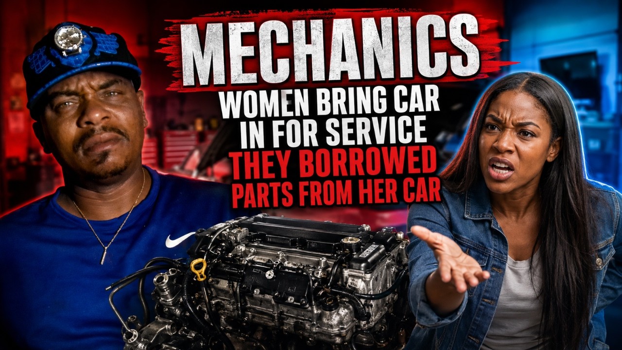 Mechanics EXPOSED?! Woman Brings Car In for Service&hellip; They Borrowed Parts From Her Car! 😳🔧