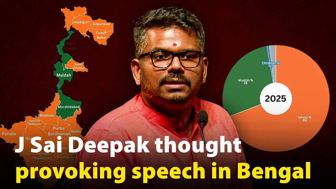 J Sai Deepak thought provoking speech in West Bengal