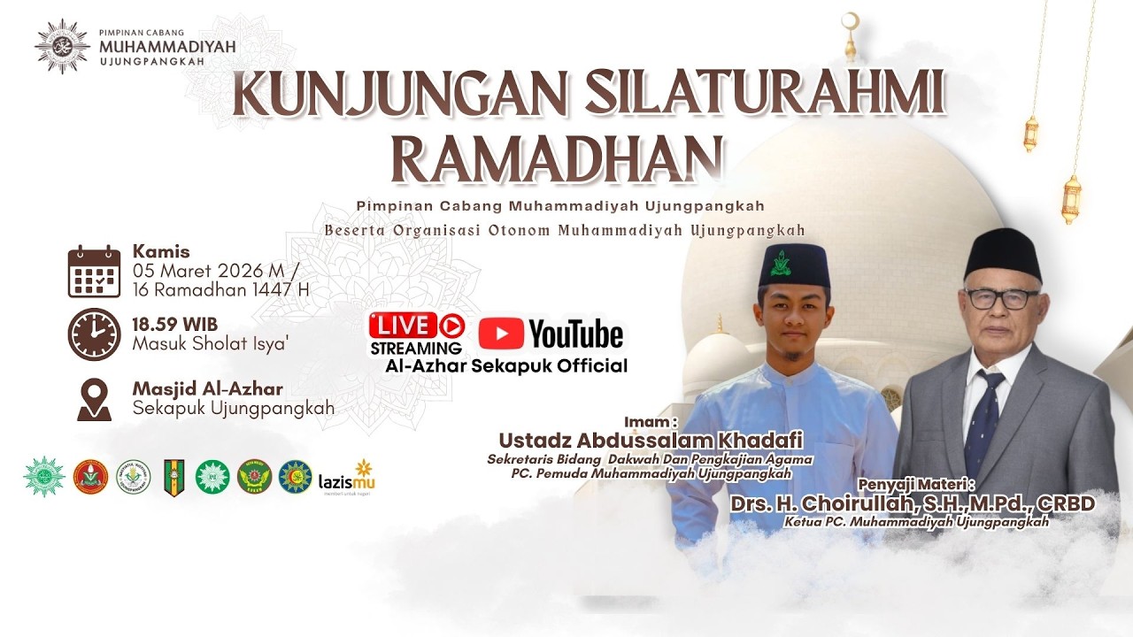 [LIVE]  Sholat Isya' & Tarawih dan Kunjungan Silaturahmi Ramadhan PCM Ujungpangkah