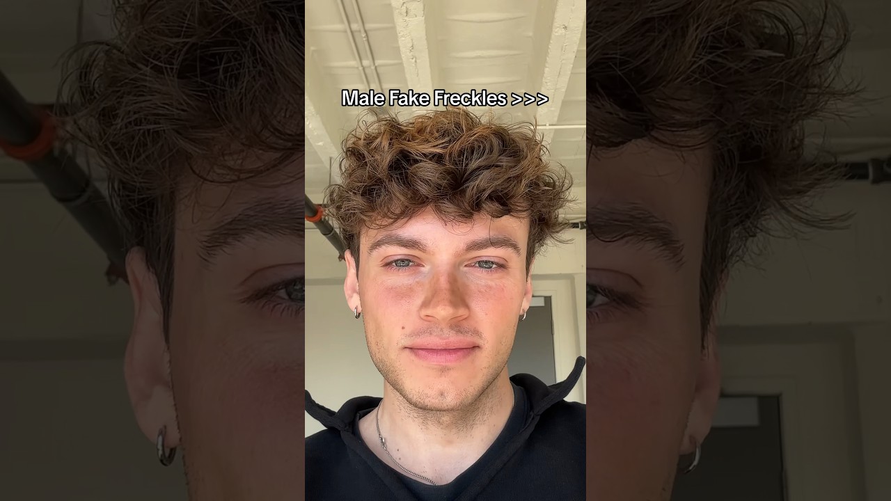Do u like freckles on guys? #makeup #freckles #makeuptutorial #sunkissed