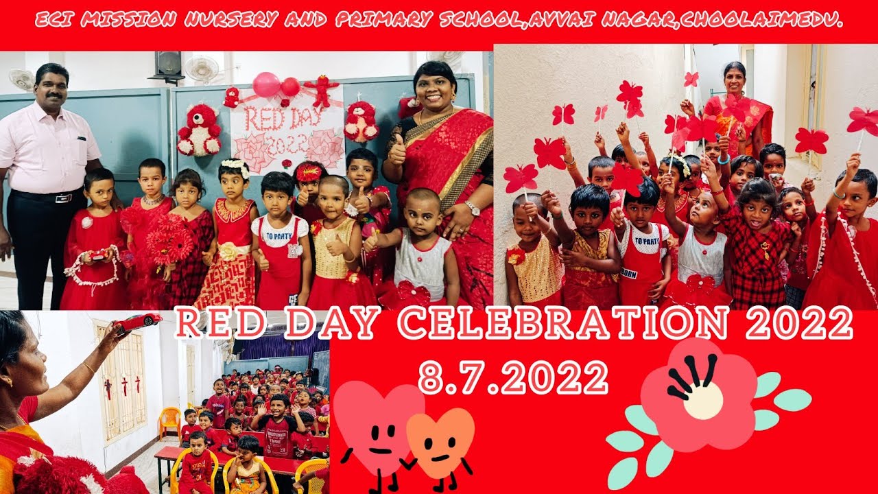 Red Day Celebration 2022🌹🌹 @ ECI Mission N & P School, Avvai Nagar, choolaimedu, Chennai.