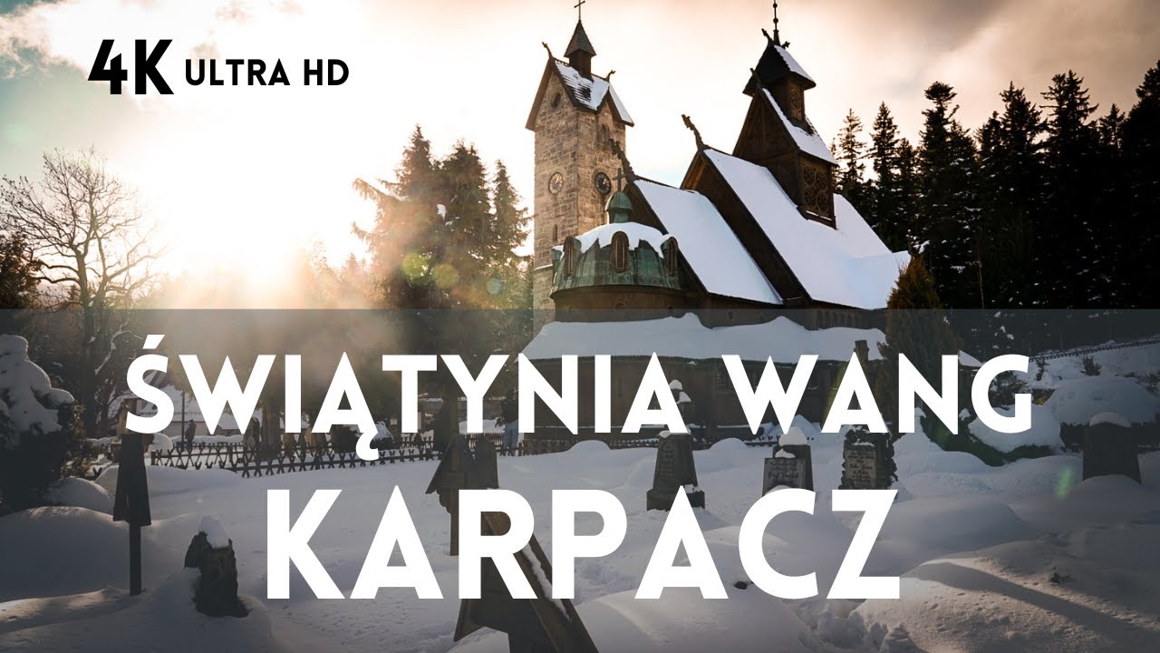 Świątynia Wang w Karpaczu - Zimowa Oaza Spokoju, Karpacz, film 4K, relaksacyjna muzyka