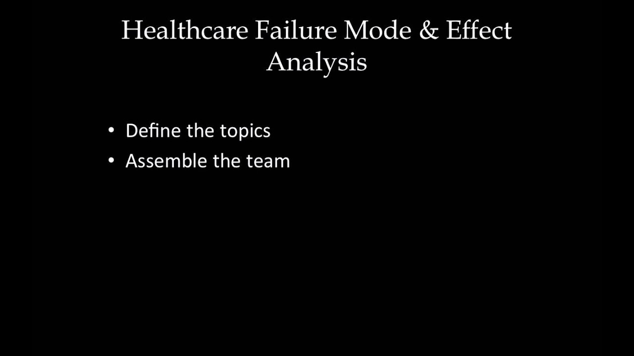 CPHQ Training: Healthcare Failure Modes & Effects Analysis