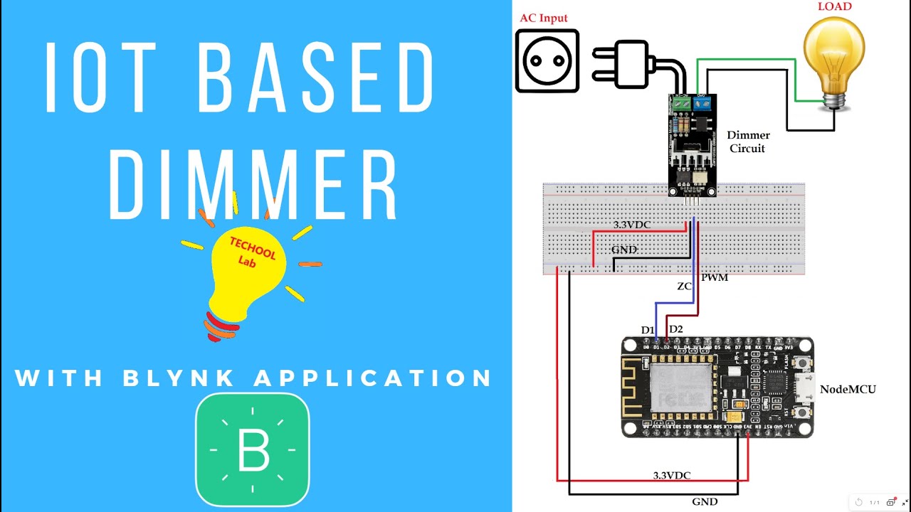 How to Dim your fan, lamps/lights using IoT, Robotdyn Dimmer and BLYNK app? Fan Speed Control system