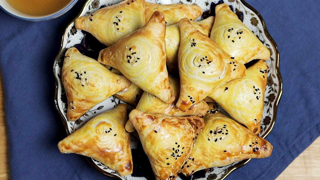 Рецепт слоёного теста | Уйгурская кухня. Рецепт самсы, простой рецепт для духовки, приготовленный...