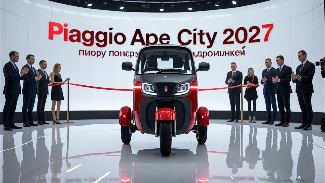 Piaggio Ape City 2027 🚖 Новый ТРЁХКОЛЁСНИК для Города | Полный Обзор,Цена, Расход и Бизнес Потенциал