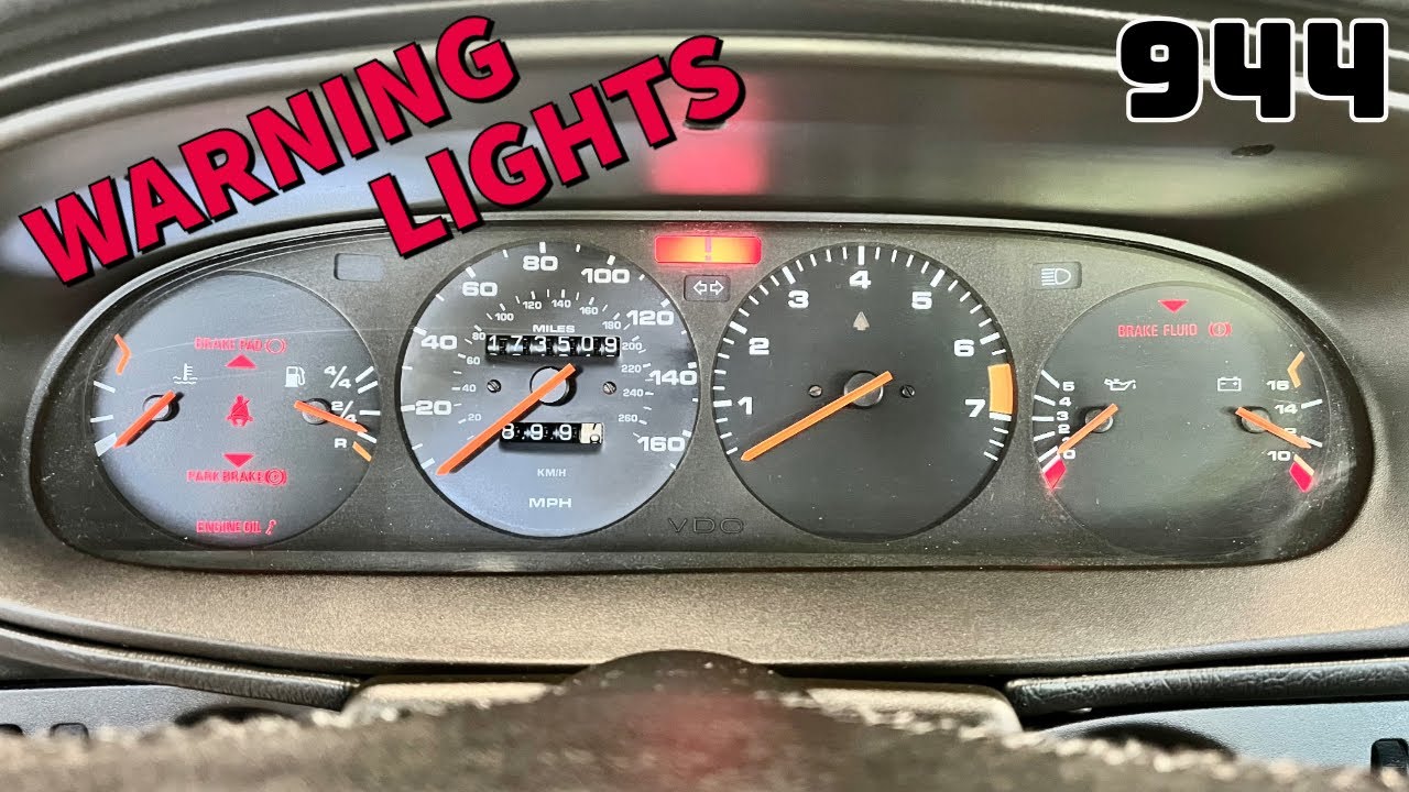 Porsche 944 – Dashboard Warning Lights Explained