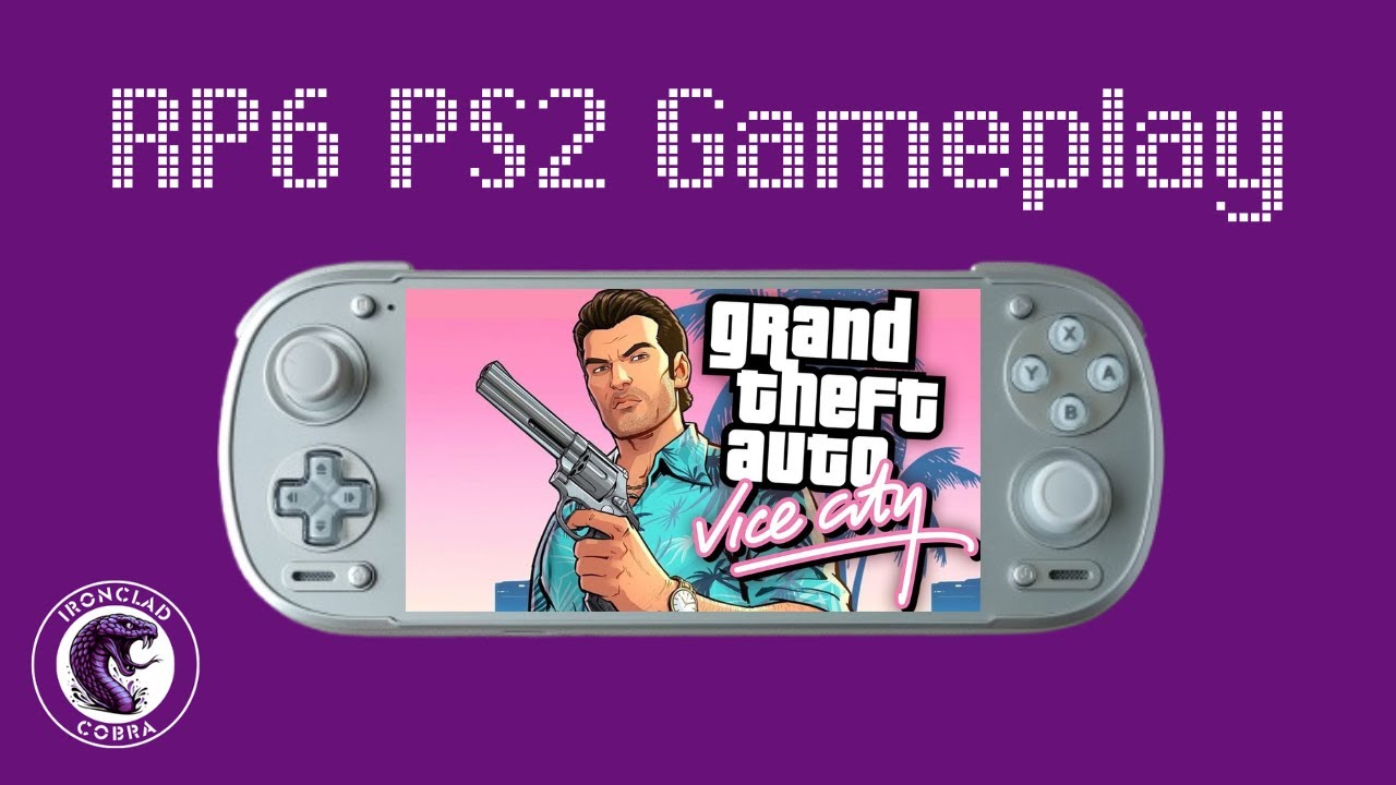 Retroid Pocket 6 PS2 Gameplay – Grand Theft Auto Vice City (60 FPS)