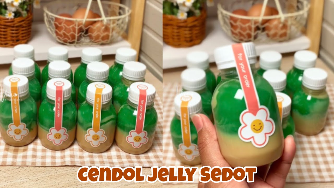 Cendol Jelly Sedot Segar dan Creamy cocok untuk ide jualan dan berbuka puasa