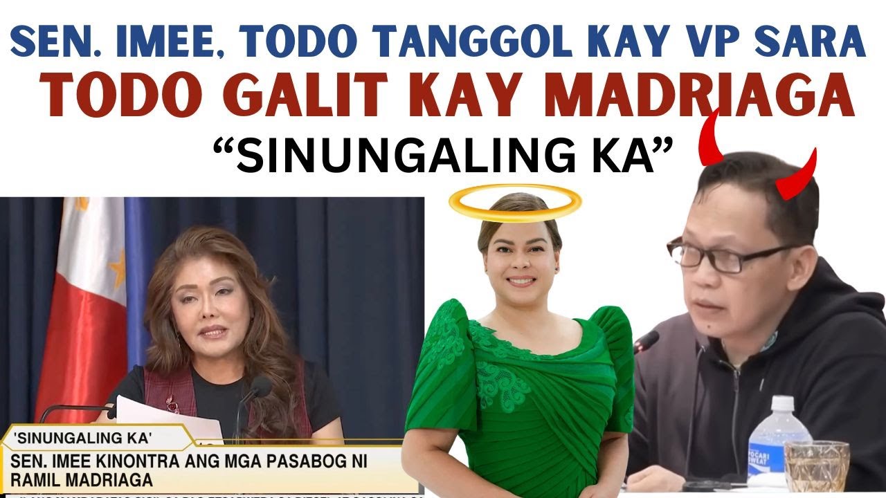 SEN. IMEE TODO GALIT KAY MADRIAGA! TODO TANGGOL KAY VP SARA