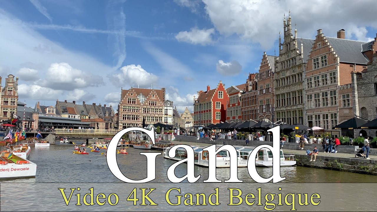 Gand Belgique | City of Ghent | 4K | walking