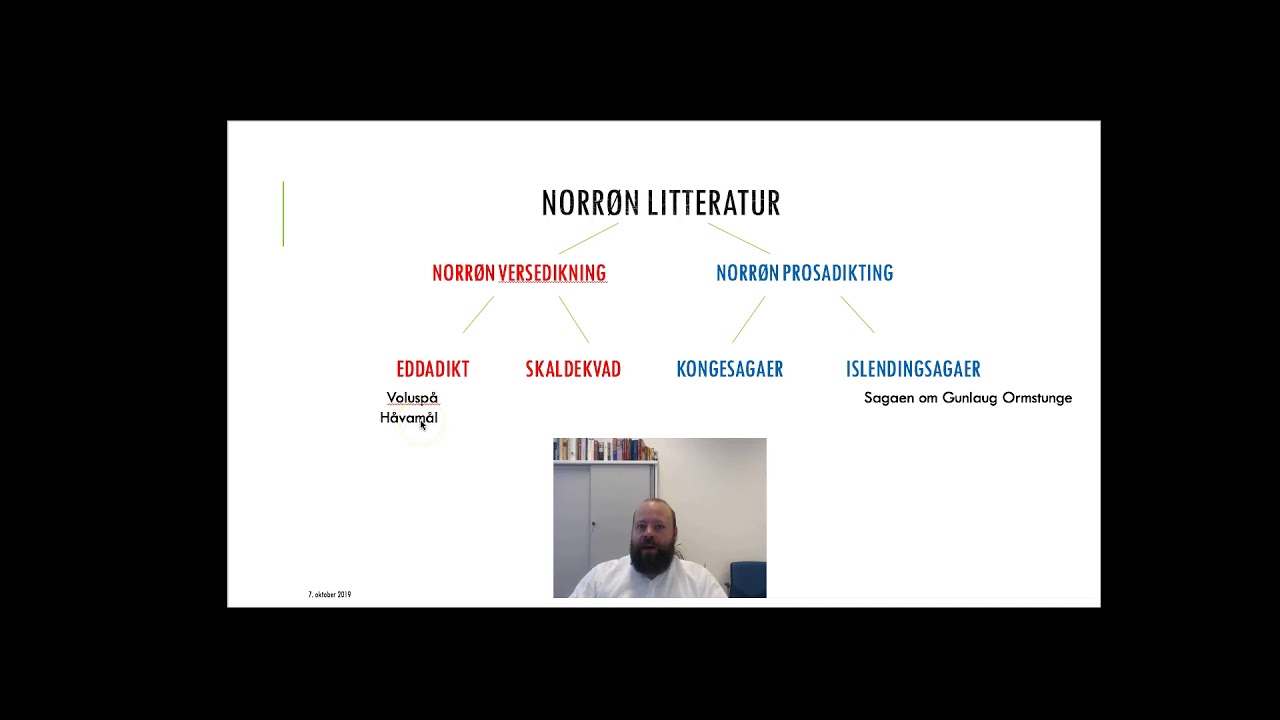 Kategorisering av norrøn litteratur