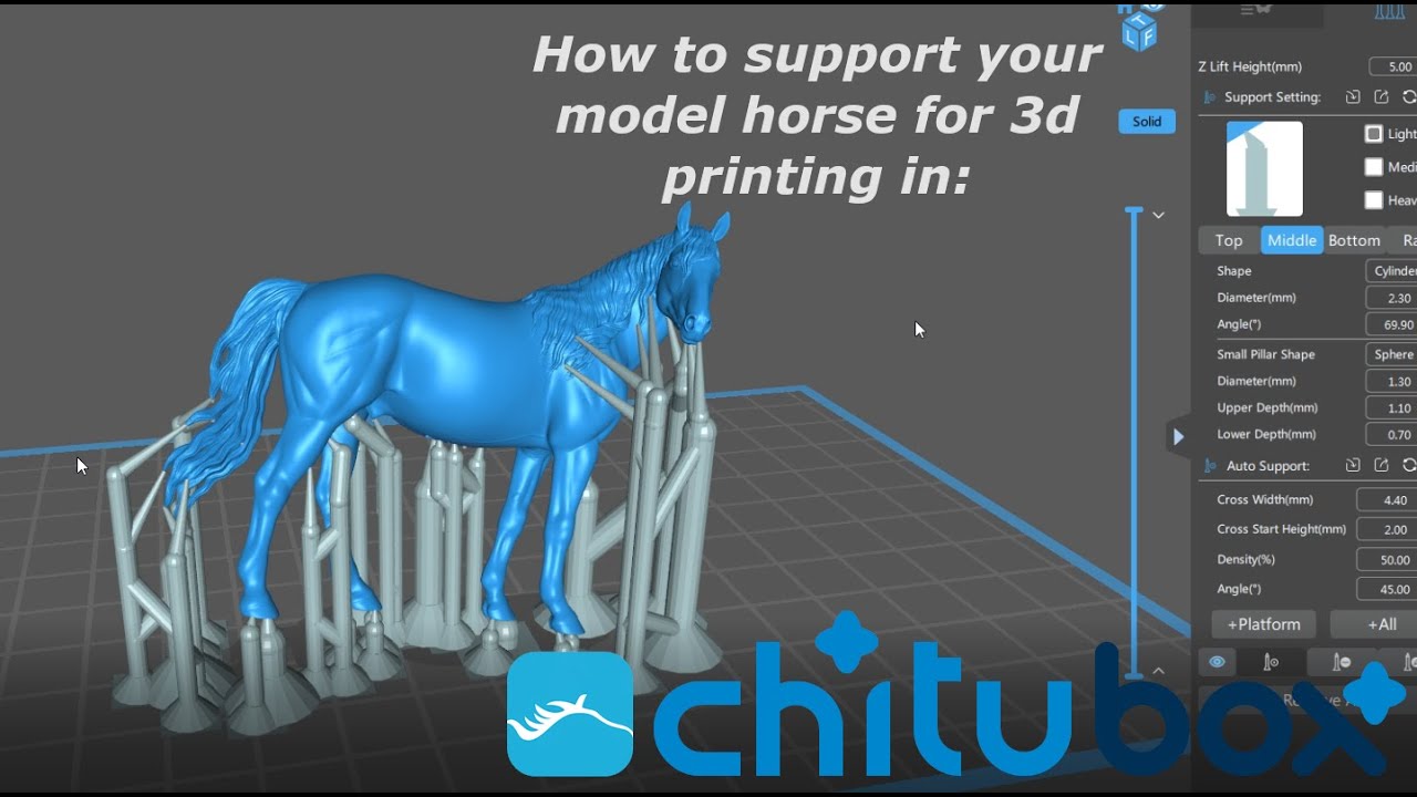 How to support your model horse for 3d Printing
