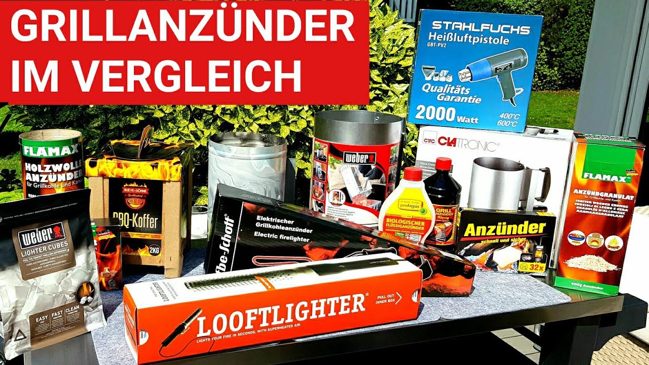 ♨️ GRILLBLITZ: Test Grillanzünder, Paraffin-, Holz-, Elektroanzünder, Rapidfire, Looftlighter