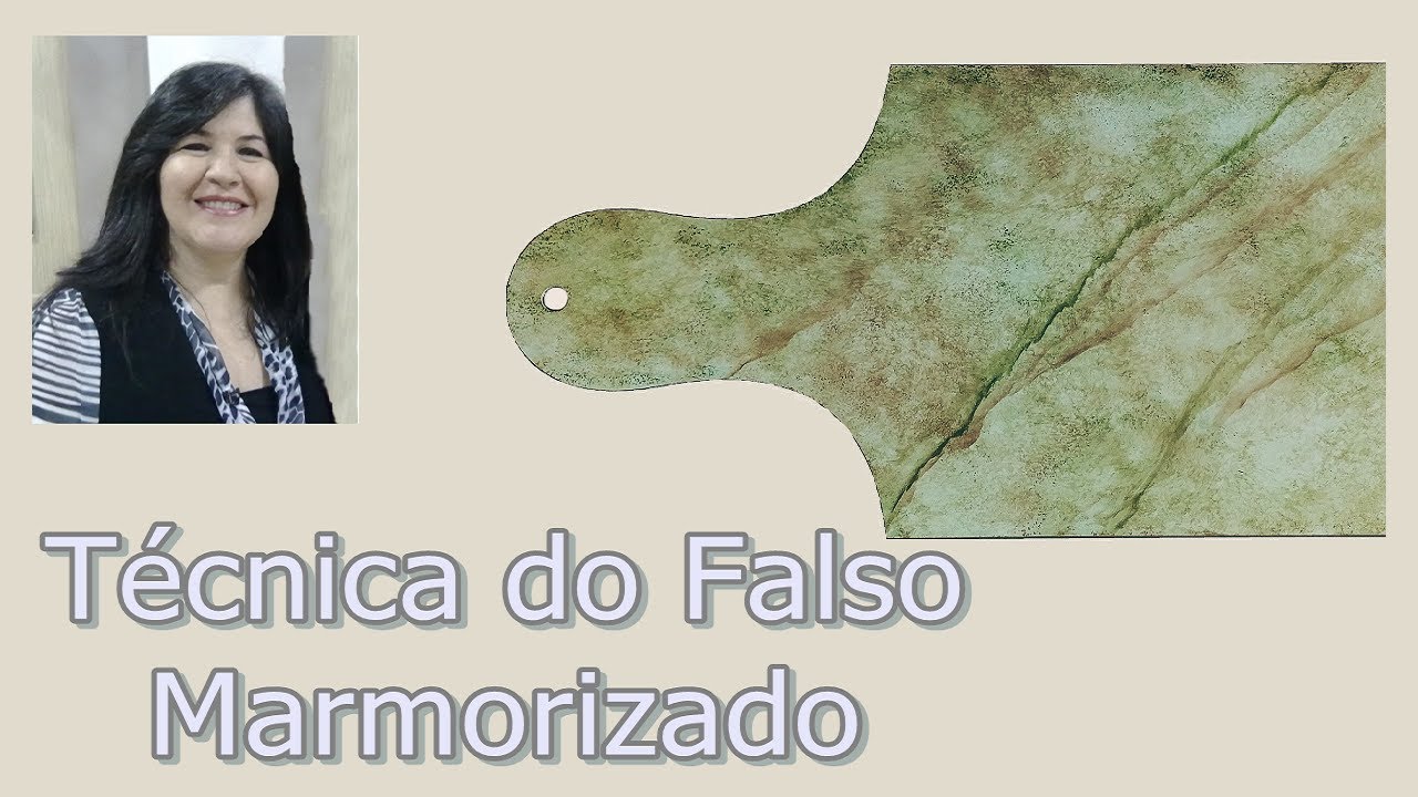 Técnica de marmorizado com esponja